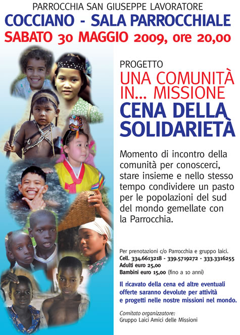 Cena della solidarietà a Cocciano